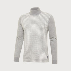 Blue Industry Koltrui met pied de poule motief |