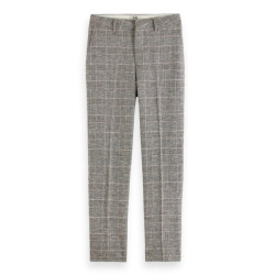 Scotch & Soda 176974 6401 lowry mid rise slim prince of wales pant prince of wales check