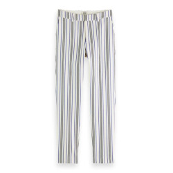 Scotch & Soda 170933 5474 scotch and soda lowry mid-rise slim striped trousers blue pink stripes