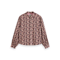 Scotch & Soda 177182 001 scotch&soda printed balloon sleeve shirt block floral