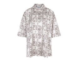 Dante 6 D6 peju logo printed long blouse