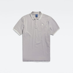 G-Star dunda slim stripe polo d17127-5864 g276 grey alloy