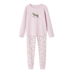 Name It Meisjes lange pyjama set nkfnightset paarden print