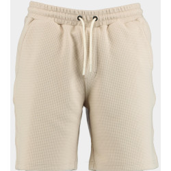 Bos Bright Blue Supply & co. korte broek sean waffle sweat short 25109se10/190 pebble