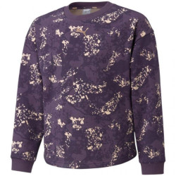 Puma Sweatshirt met alpha all-over print en ronde hals voor kinderen/kids
