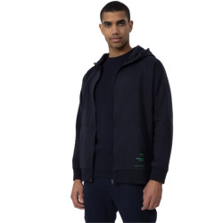 4F Heren polycotton full zip hoodie