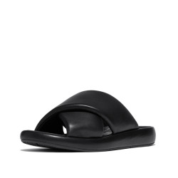 FitFlop Iqushion d-luxe padded leather cross slides