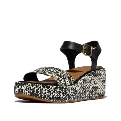 FitFlop Platfforms woven wedge ankle-strap sandals