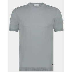 Born with Appetite T-shirt korte mouw wake knitted t-shirt 25108wa35/939 dusty grey