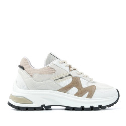 Via Vai Liz finley braid combi taba lage sneakers dames