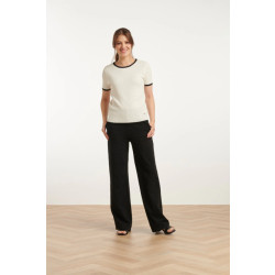 Smashed Lemon 25208 e zachte pants met wijde pasvorm |