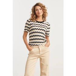 Smashed Lemon 25266 zigzag gebreide top, |