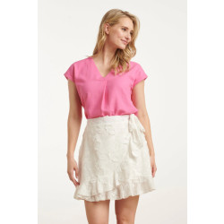 Smashed Lemon 25148 linnen top met v-hals |