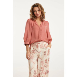 Smashed Lemon 25142 rayon satijn blouse |