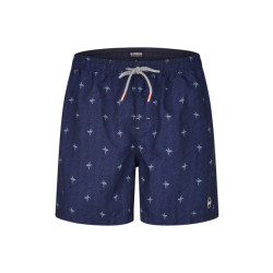 Happy Shorts Heren zwemshort palmbomen donker print