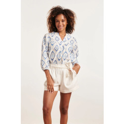 Smashed Lemon 24340 katoenen geborduurde fashion top |