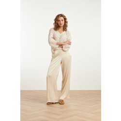 Smashed Lemon 25211 wijd satijnen broek |