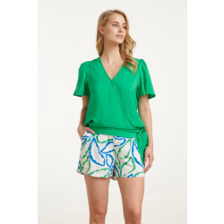 Smashed Lemon 25172 overlap topfel met strik detail |