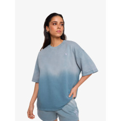 Alix The Label Dames t-shirt sprayed sweat soft grey