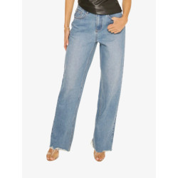 LA Sisters Dames spijkerbroek classic straight leg jeans light blue