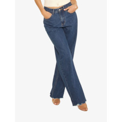 LA Sisters Dames spijkerbroek classic straight leg jeans medium blue
