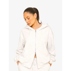 LA Sisters Dames vest essential double zipper grey