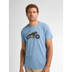 Petrol Industries Heren shirt- m-1050-tsr671 5187 pale blue
