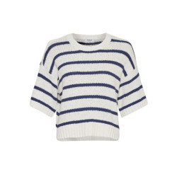 Moss Copenhagen Hannalie trui 2/4 mouw gestreept