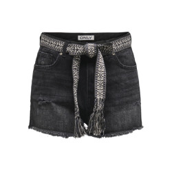Only Onlrobyn ex hw st vintage dnm short black denim