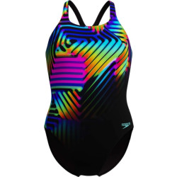 Speedo Eco+ dig printed medalist bla/yel 003055-18174