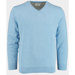 Bos Bright Blue Pullover cotton regular fit licht 518100cct-13/625