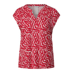 Street One a323167 printed shirt w.button panel