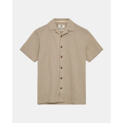 Anerkjendt 901934 akleo s/s cot.linen shirt 0536 feather grey