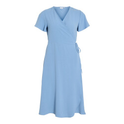 Vila vilovie s/s wrap midi dress noos 14059666 blissful