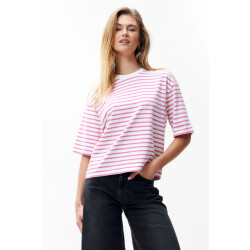 Catwalk Junkie 2502020224 striped loose fit tshirt