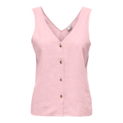 Jacqueline de Yong Say s/l linen v-neck top