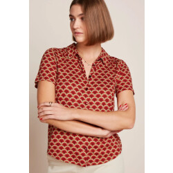 King Louie 09458 maisie blouse touche red