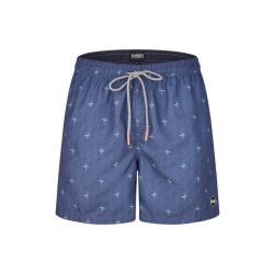 Happy Shorts Heren zwemshort palmbomen donker print