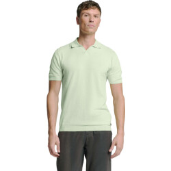 No Excess Pullover short sleeve polo v solid mint