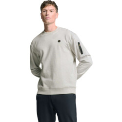 No Excess Sweater crewneck melange chalk