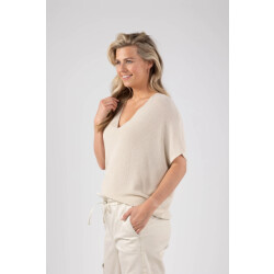 Nukus Fw240134 17 dina top lurex off white