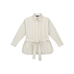 Olaf Hussein Stripe tie shirt ls blouses w200304