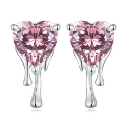 Mijn bedels Heart studs dripping in love