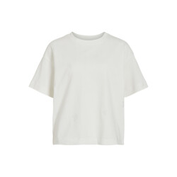 Vila vimonie flower emb s/s o-neck 14106761 white flowers