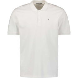 No Excess Polo pique solid stretch white
