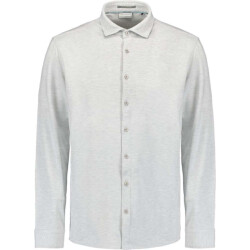 No Excess Shirt jersey melange stretch chalk