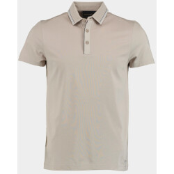 Bos Bright Blue Scotland blue polo korte mouw hilton polo contrast collar 25108hi31sb/190 pebble