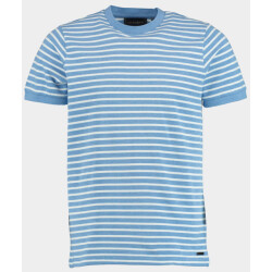 Scotland Blue T-shirt korte mouw isaac stripe t-shirt pique 25108is18sb/241 true blue