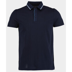 Scotland Blue Polo korte mouw hilton polo contrast collar 25108hi31sb/290 navy