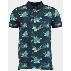 Scotland Blue Polo korte mouw lucas polo fluor 25108lu32sb/290 navy